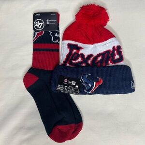 Houston Texans Beanie and Socks Set